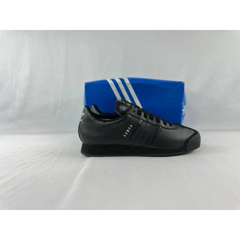 Adidas Samoa G22596 Triple Black Low Top Casual Sneakers 2012 Men's Size 12